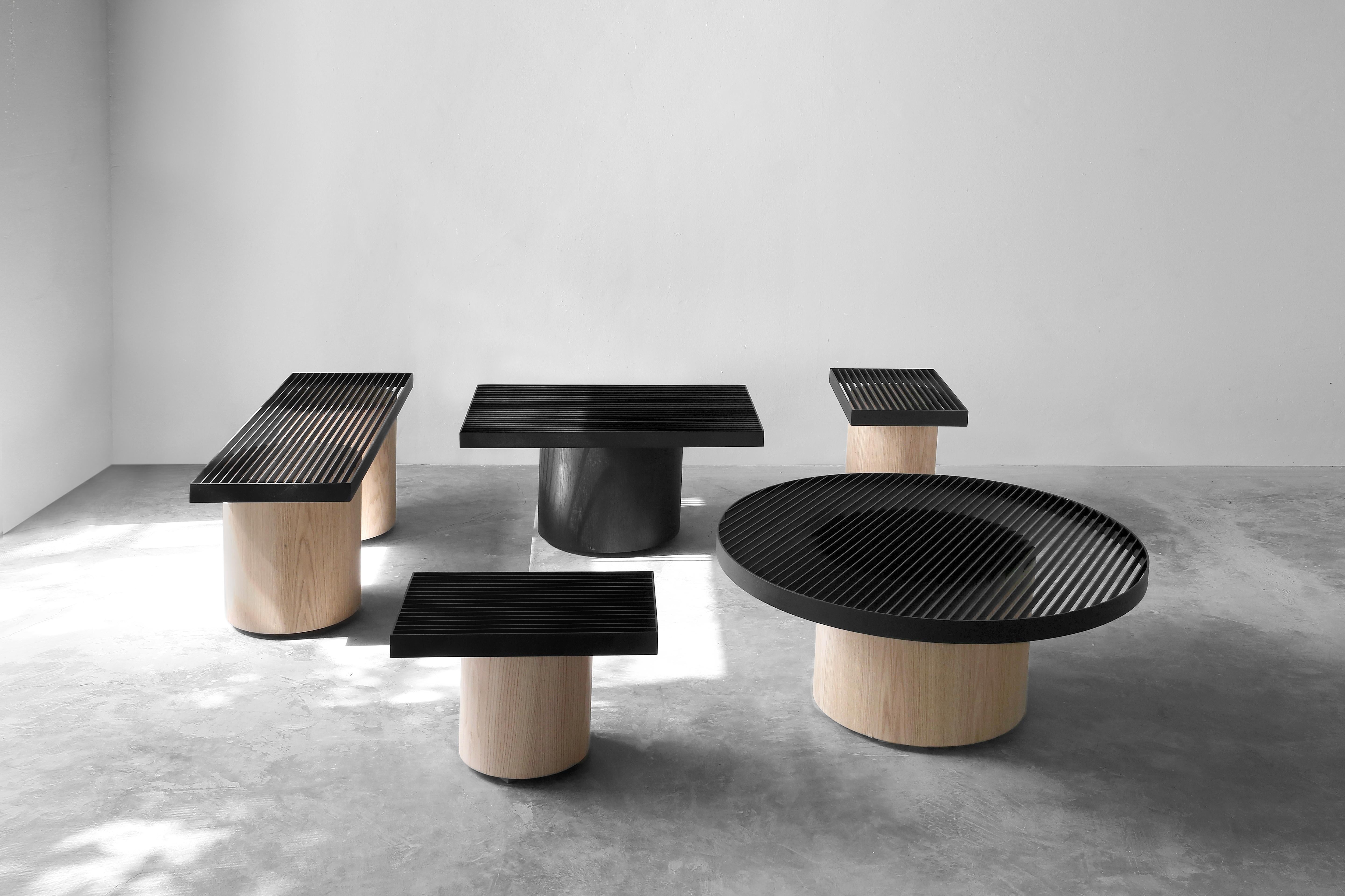 Contemporary Round Movimiento Coffee Table by Joel Escalona