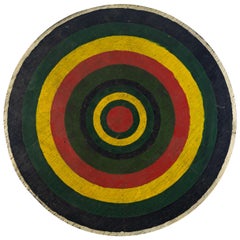 Vintage Round Multicolored Dartboard