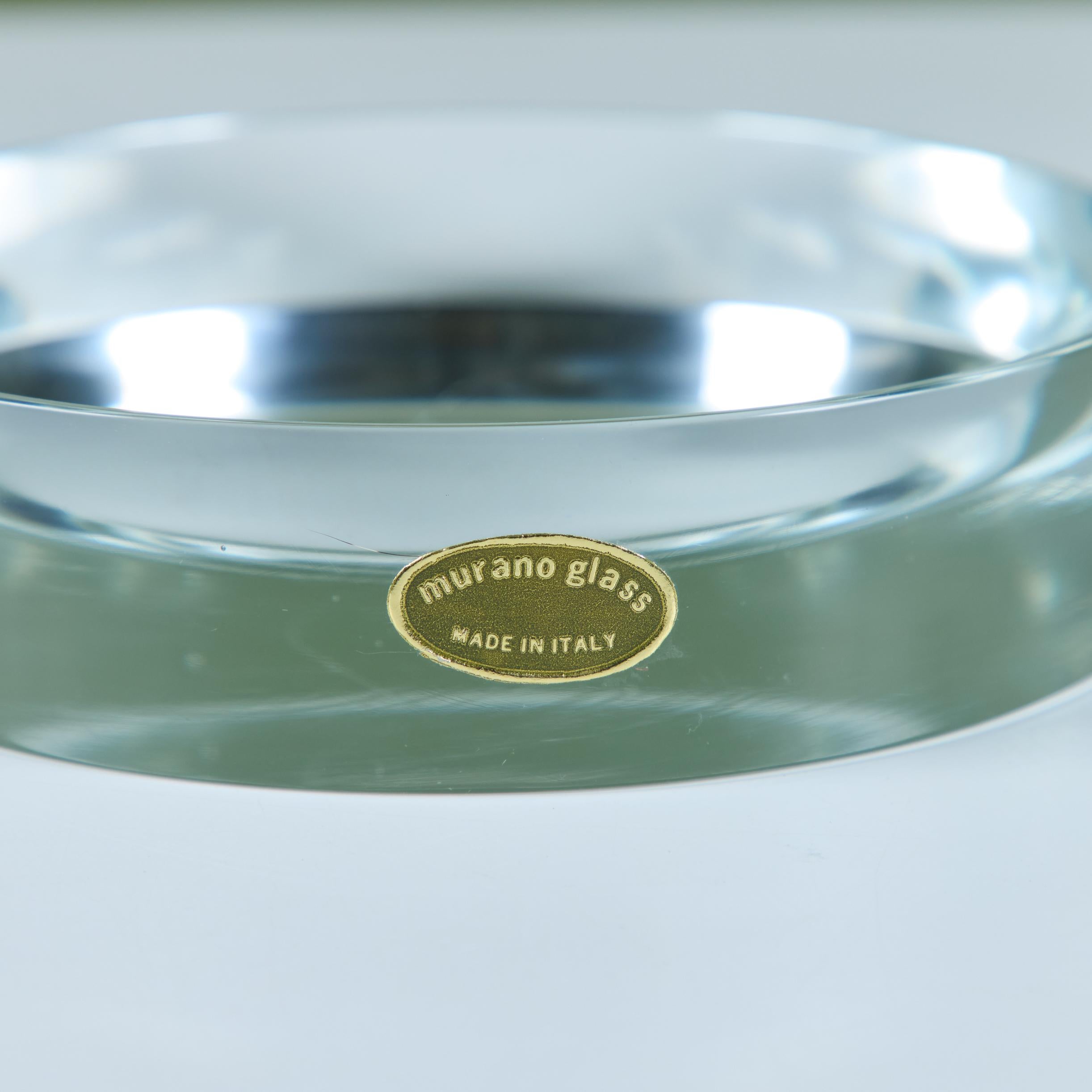 Cendrier rond en verre de Murano en vente 5