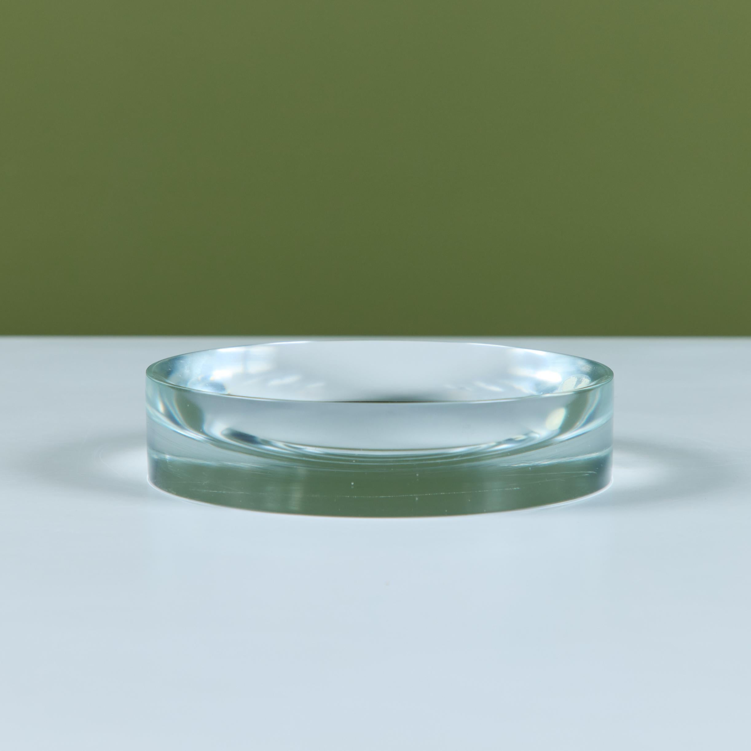 Verre de Murano Cendrier rond en verre de Murano en vente
