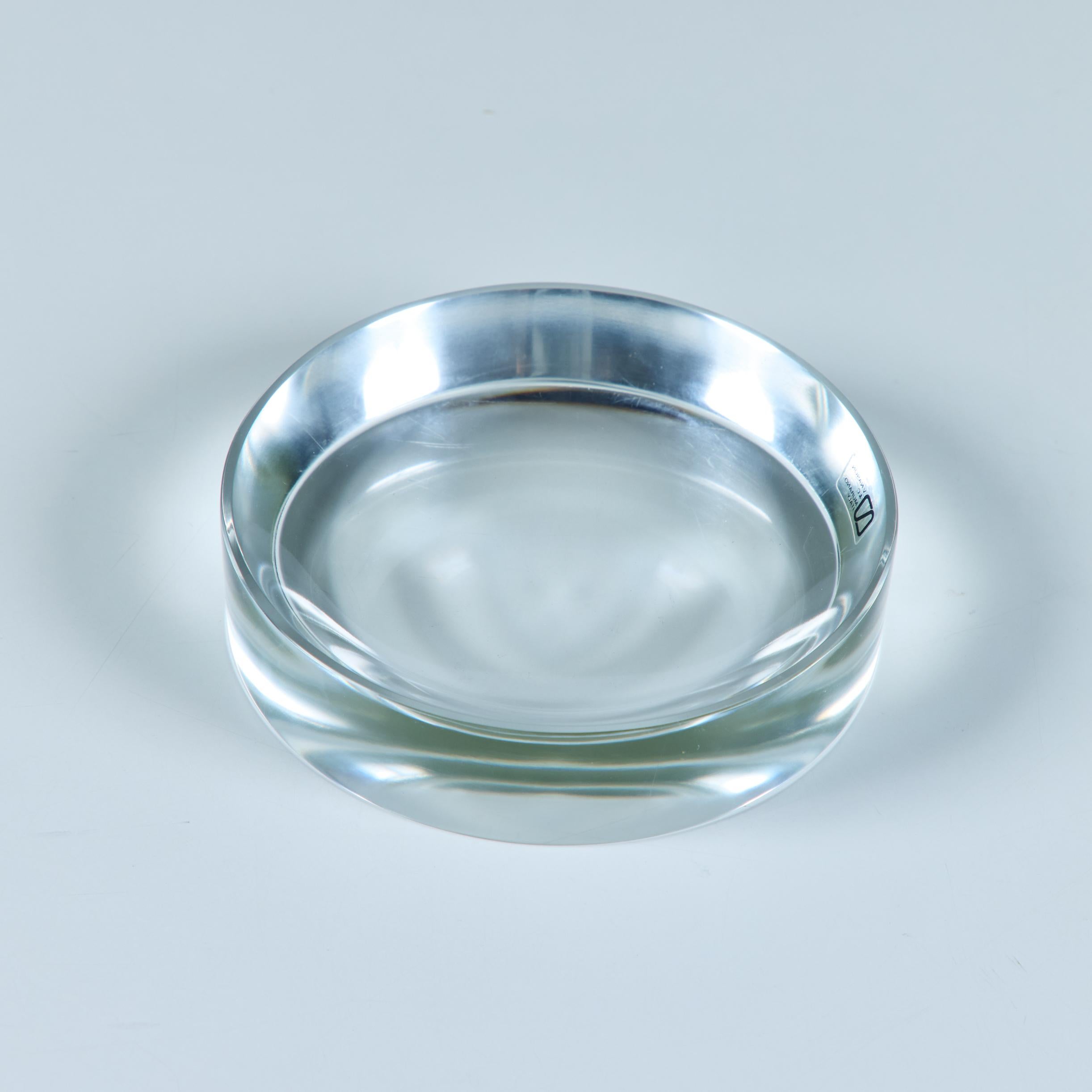 Italian Round Murano Glass Ashtray for V. Nason & C. For Sale