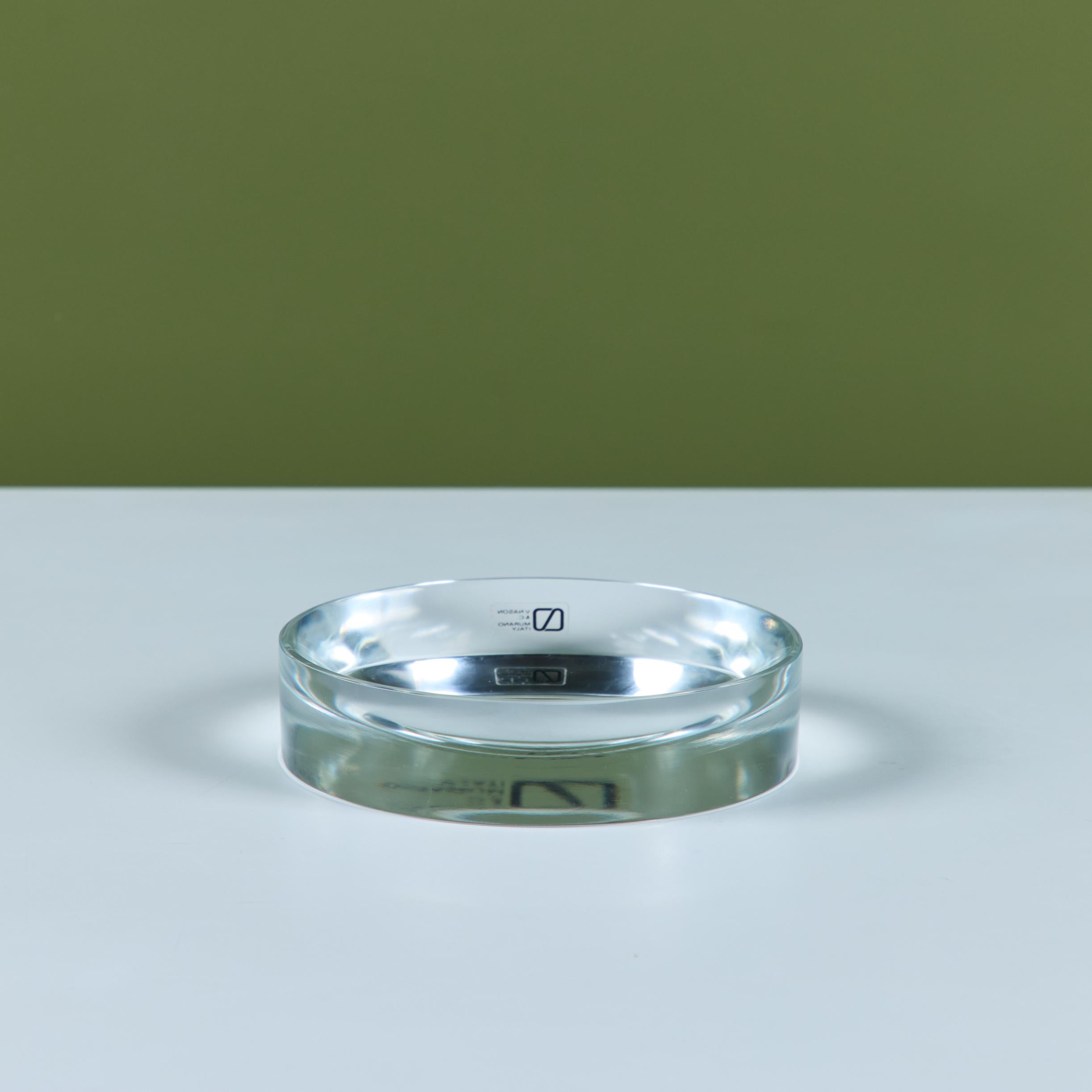 Round Murano Glass Ashtray for V. Nason & C. For Sale 3