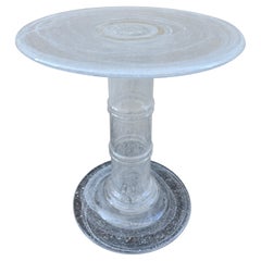 Round Murano Glass Drinks Table