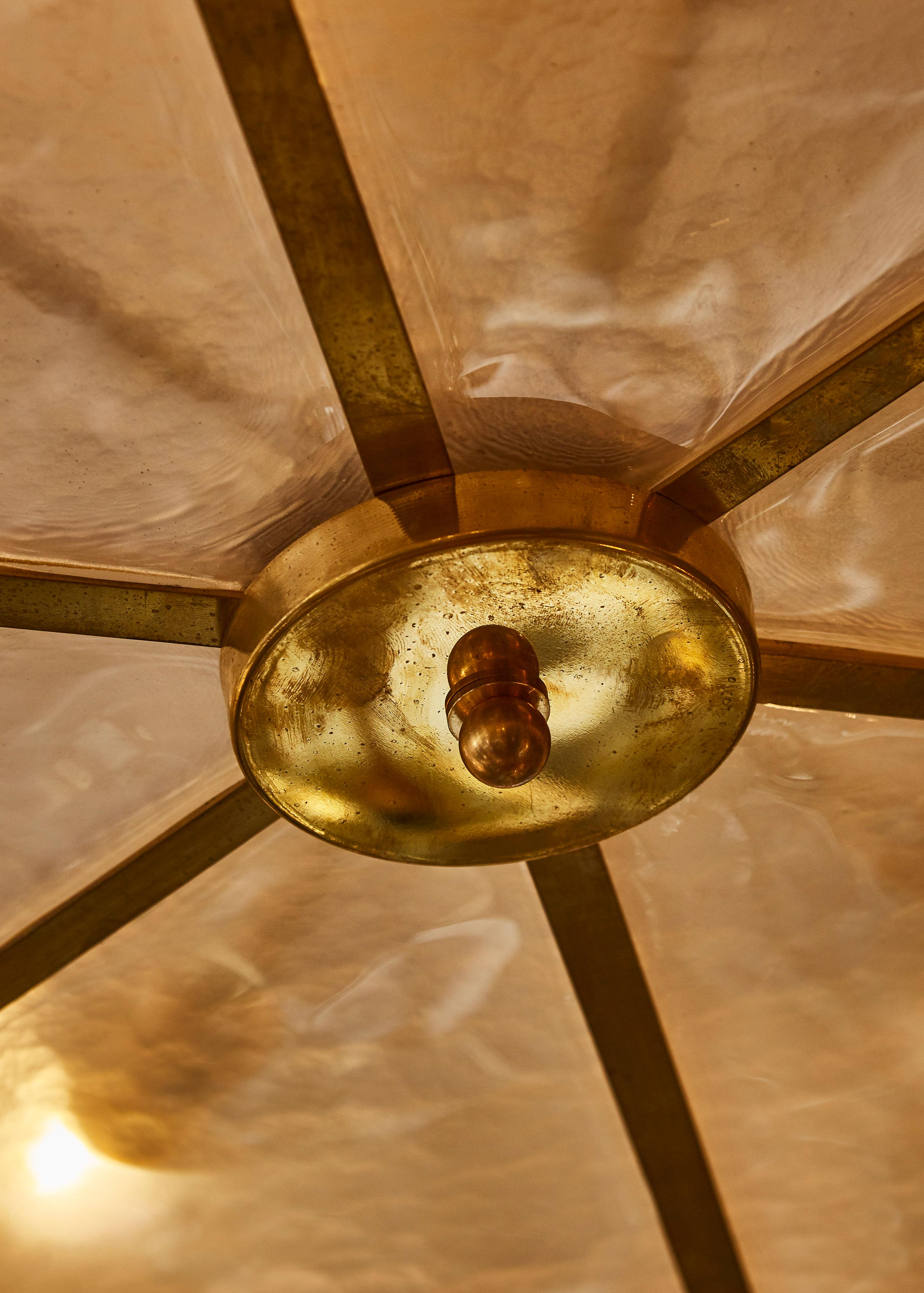 Mid-Century moderno Apparecchio rotondo in vetro di Murano in vendita