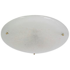 Portaflussi rotondo in vetro di Murano di Hillebrand, Germania, anni '70