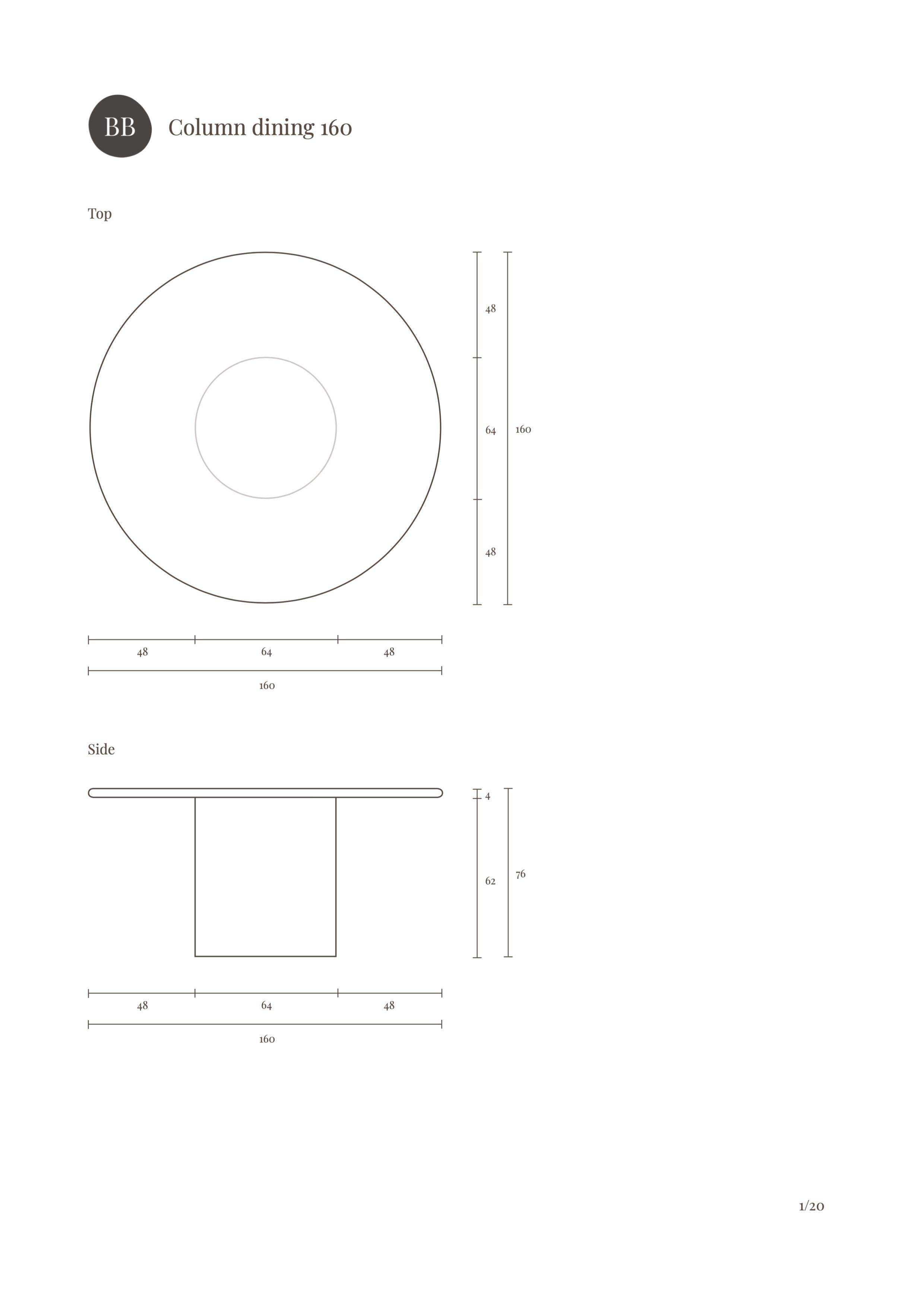 Contemporary Round Natural Plaster 