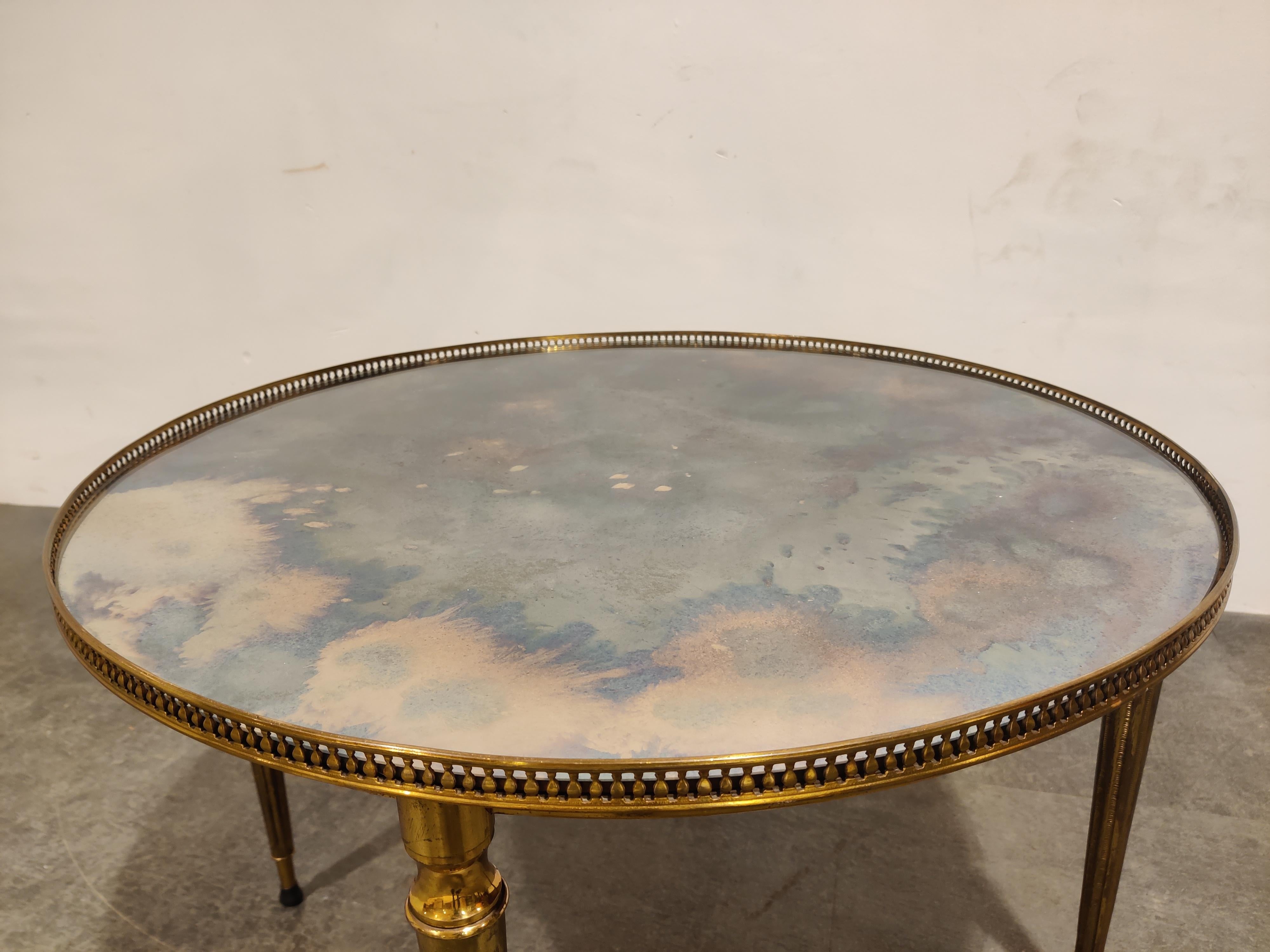 Mid-20th Century Round Neoclassical Coffee Table, 1960s