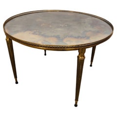 Round Neoclassical Coffee Table, 1960s