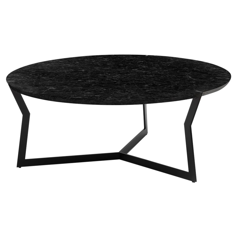 Round Nero Marquina Star Coffee Table by Olivier Gagnère For Sale