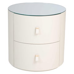 Round Nightstand Ouray, Leather Edition