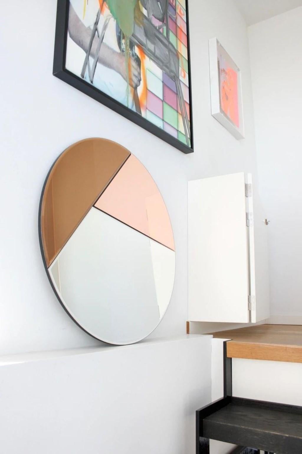 Danish Round Nouveau 70 Mirror