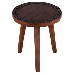 Round Oak Accent Table by Ellen Degeneres Villa Drinks Table