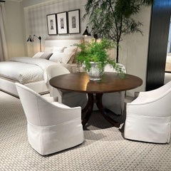 Round Oak Coastal Dining Table