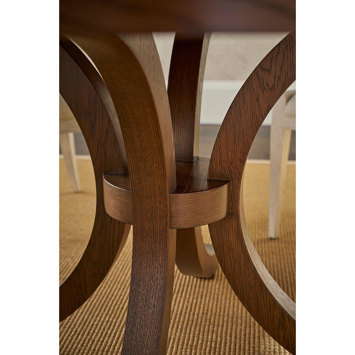 Mesa de Comedor Costera Redonda de Roble en venta 1