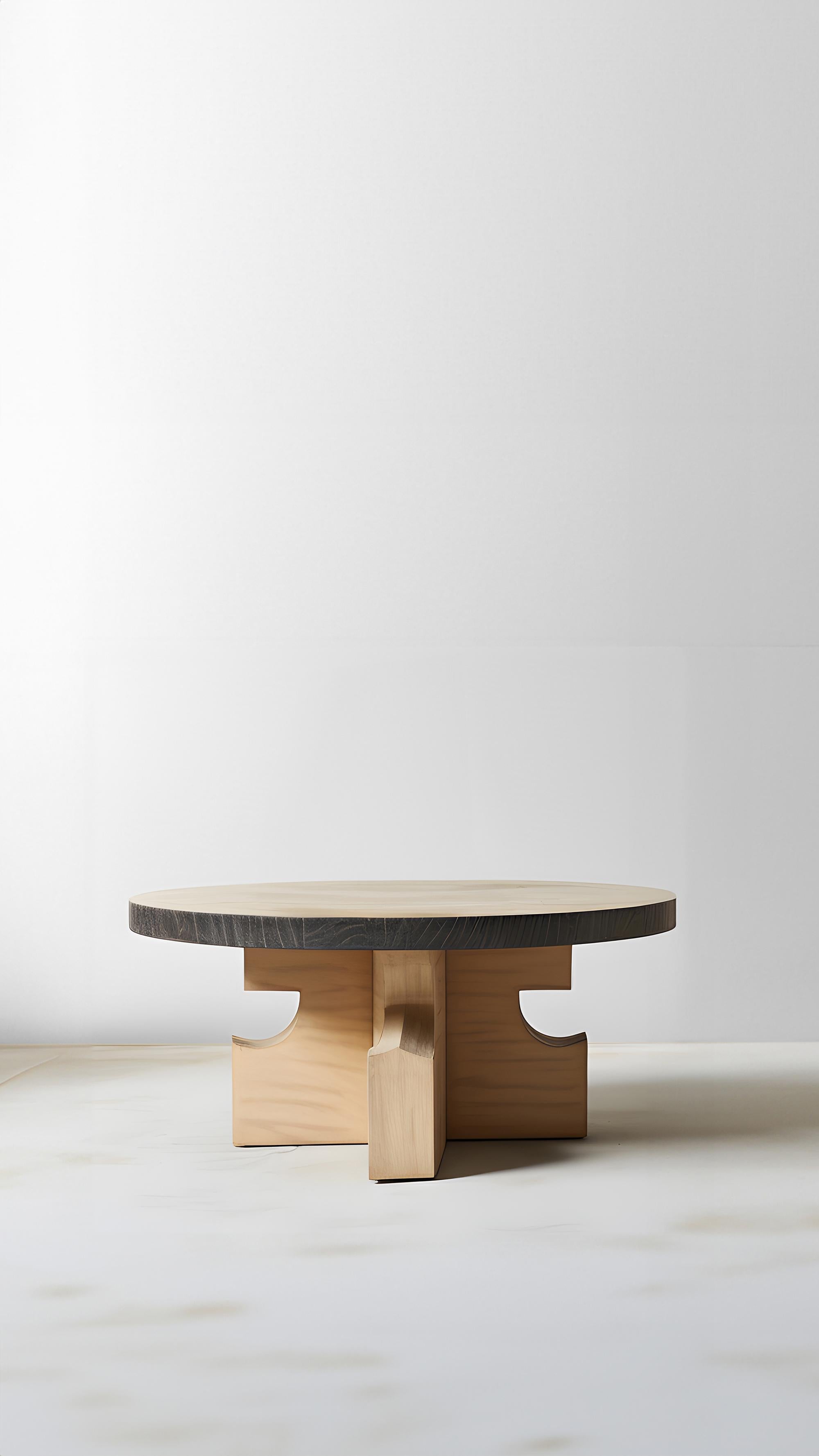 Runder Eiche Fundamenta Tisch 63 Geometrisches Flair, Contemporary Look von NONO im Zustand „Neu“ im Angebot in Estado de Mexico CP, Estado de Mexico