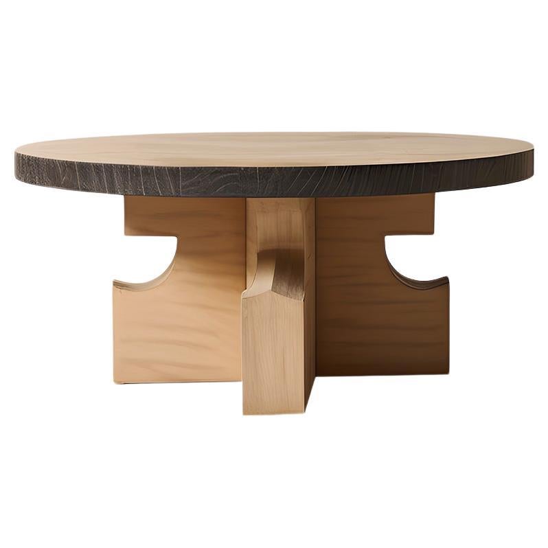 Runder Eiche Fundamenta Tisch 63 Geometrisches Flair, Contemporary Look von NONO im Angebot