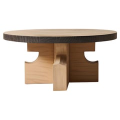 Runder Eiche Fundamenta Tisch 63 Geometrisches Flair, Contemporary Look von NONO