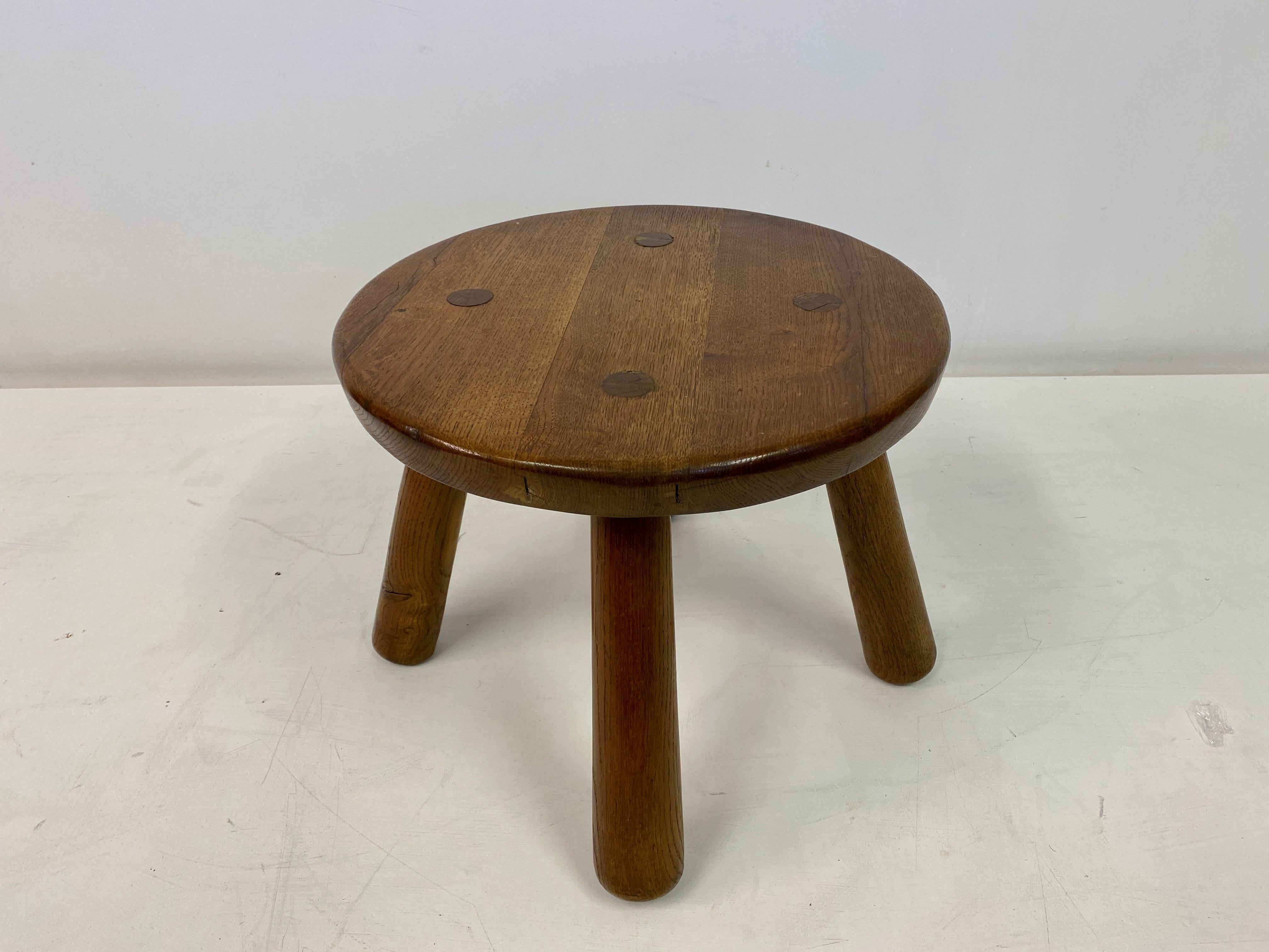 Round Oak Table in the Style of Philip Arctander 1