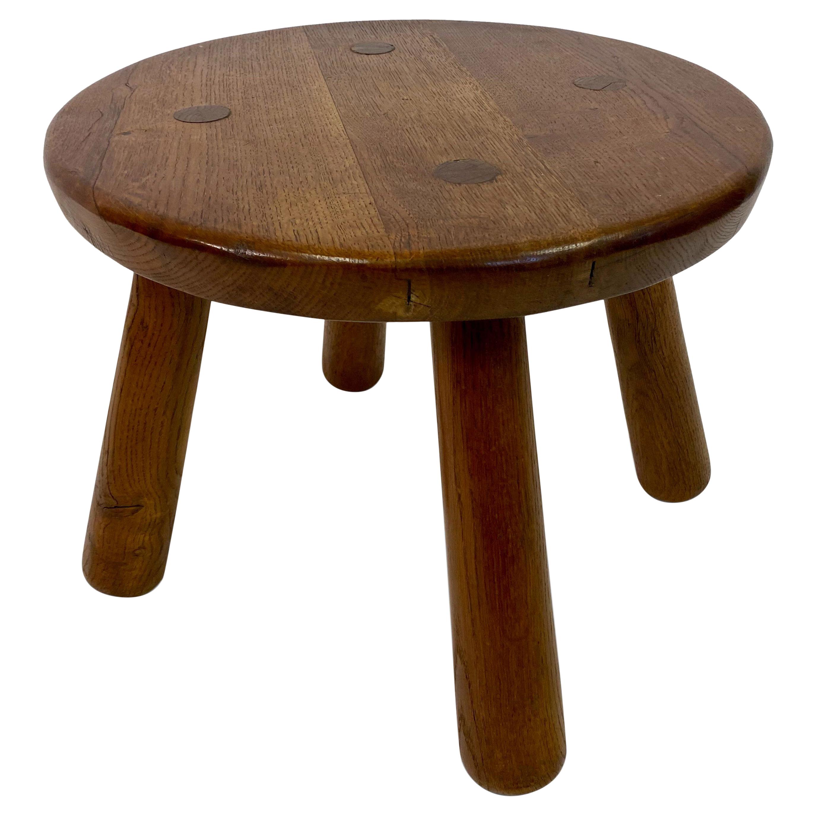 Round Oak Table in the Style of Philip Arctander