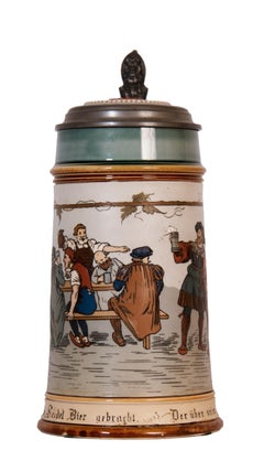 "Round of Drinks" Mettlach Stein