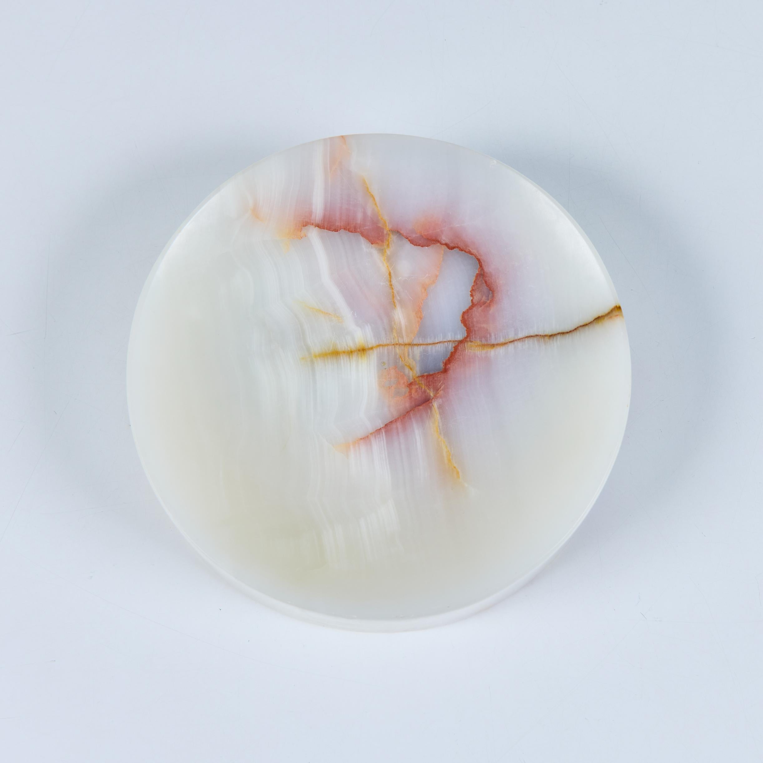 American Round Onyx Ashtray For Sale