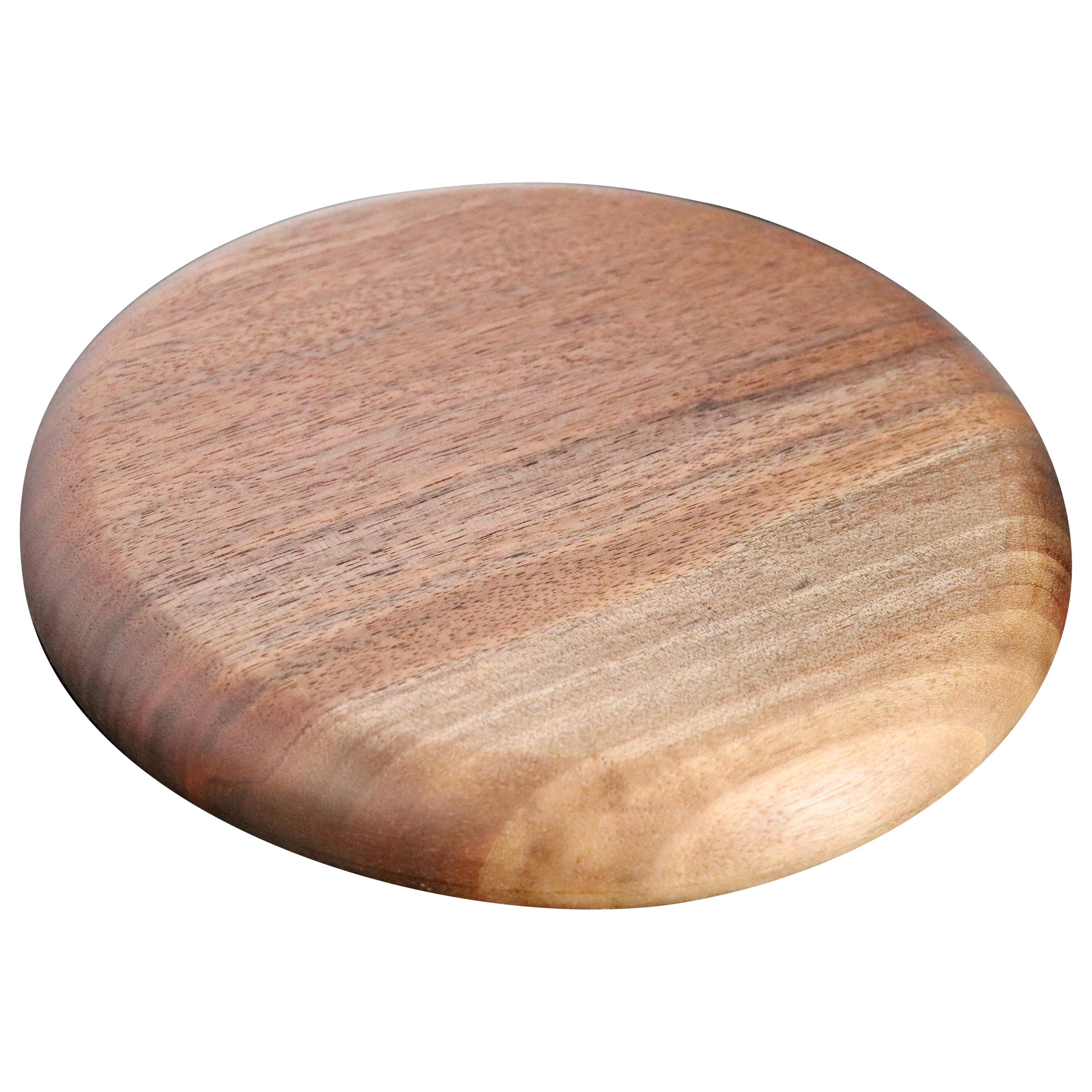 Round Oregon Black Walnut Serving Board / Cutting Board For Sale