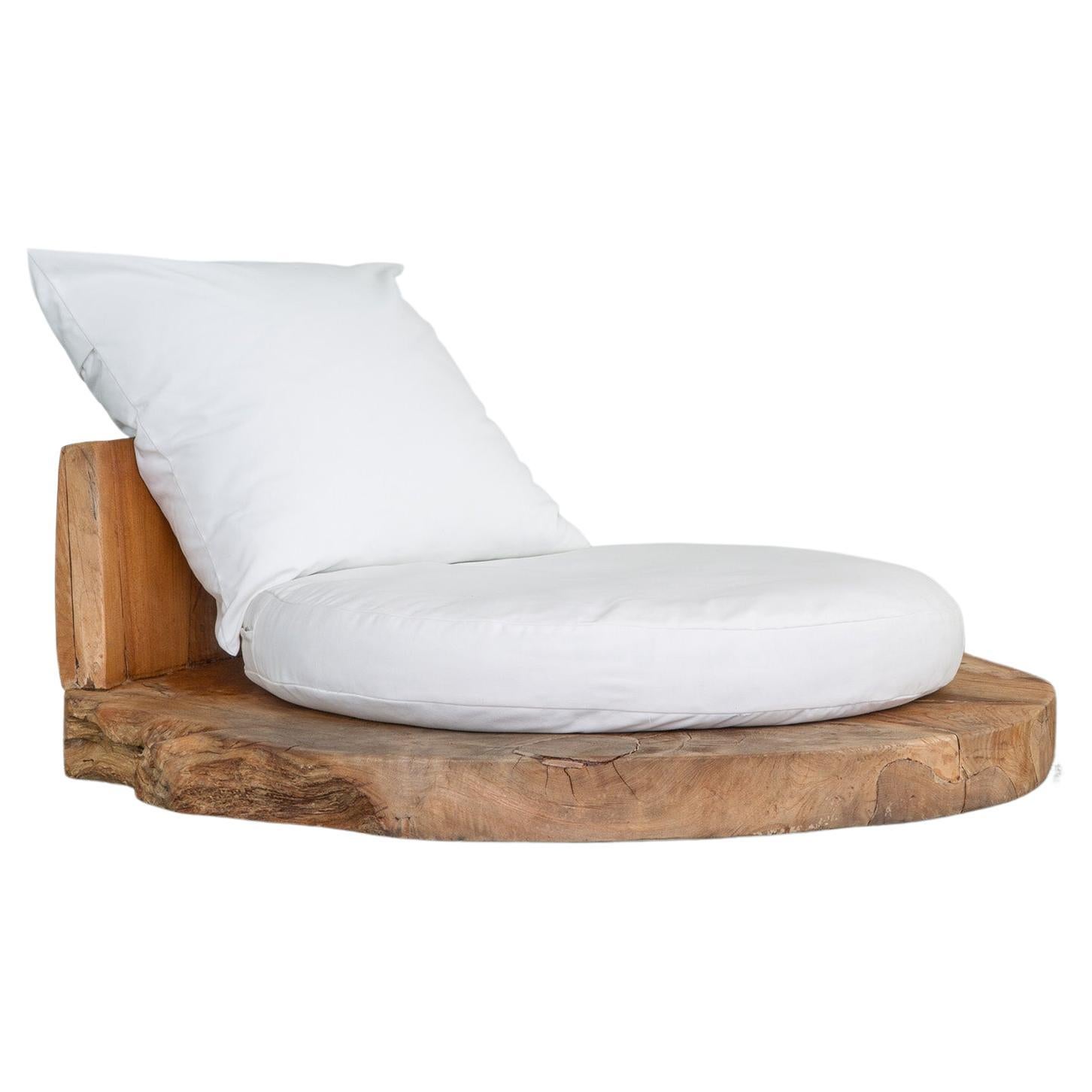 Round Organic Wood Lounge Chair by CEU Studio, Represented by Tuleste Factory For Sale