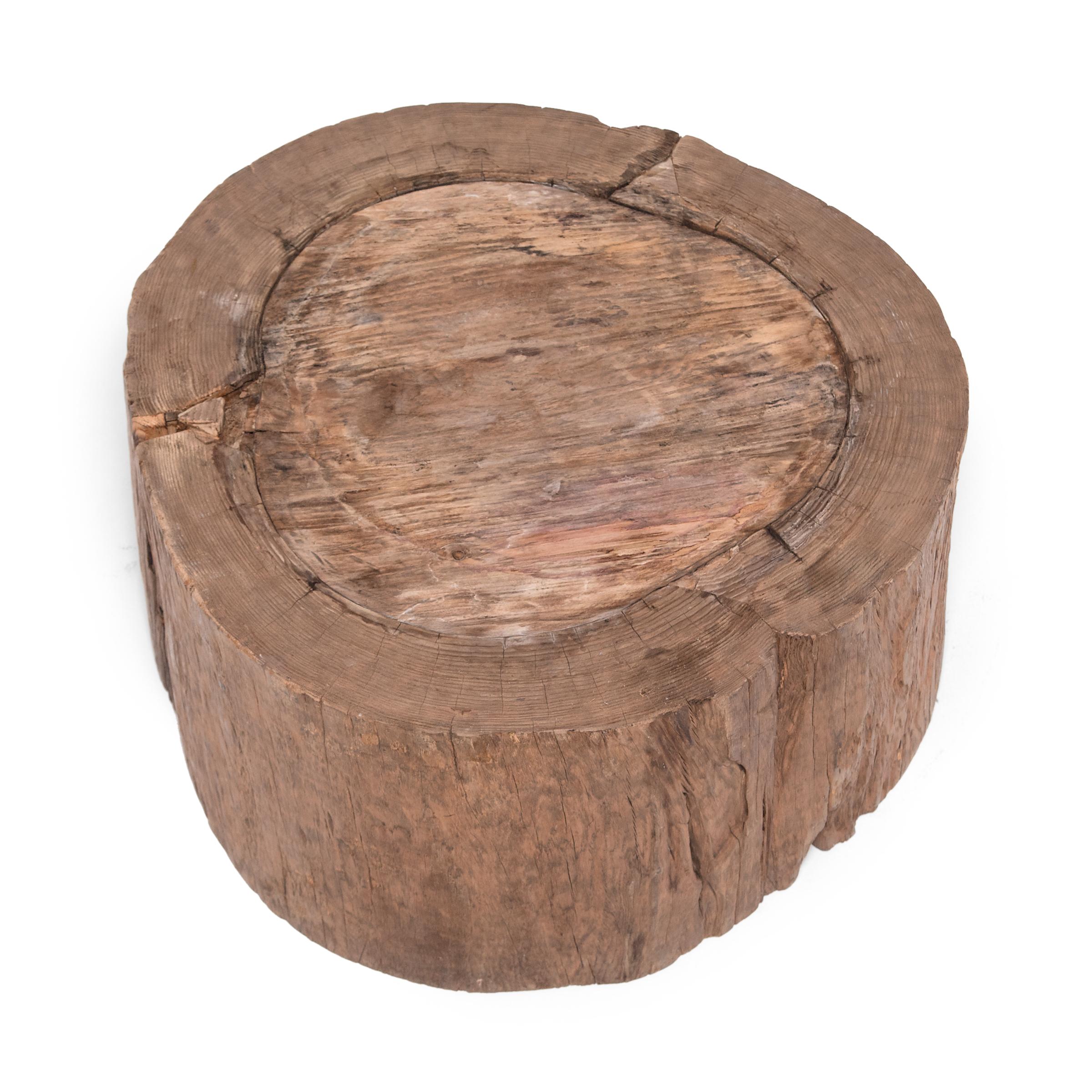 Round Organic Stump Table, circa 1850 In Good Condition In Chicago, IL