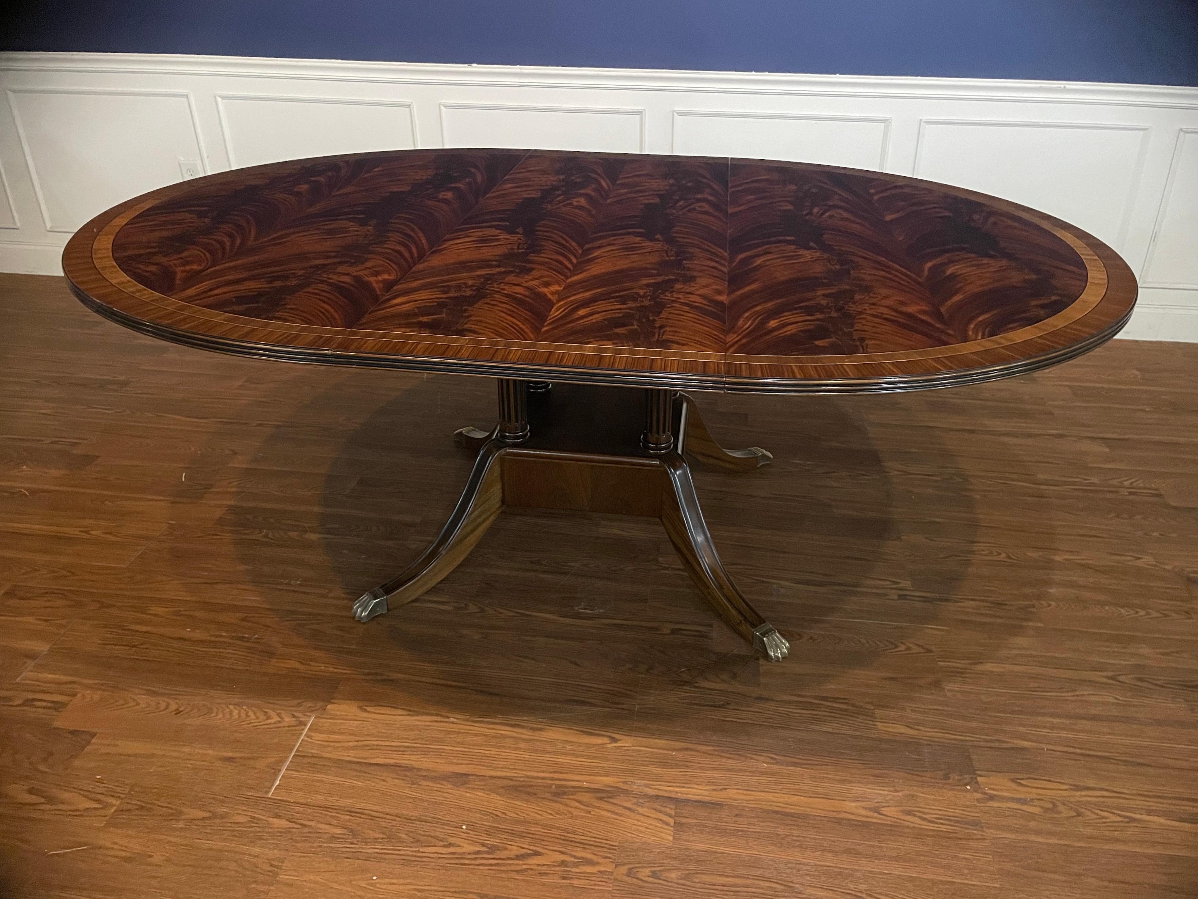 oval mahogany dining table