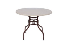 Round Patio Table with Fiberglass Top after Brown-Jordan
