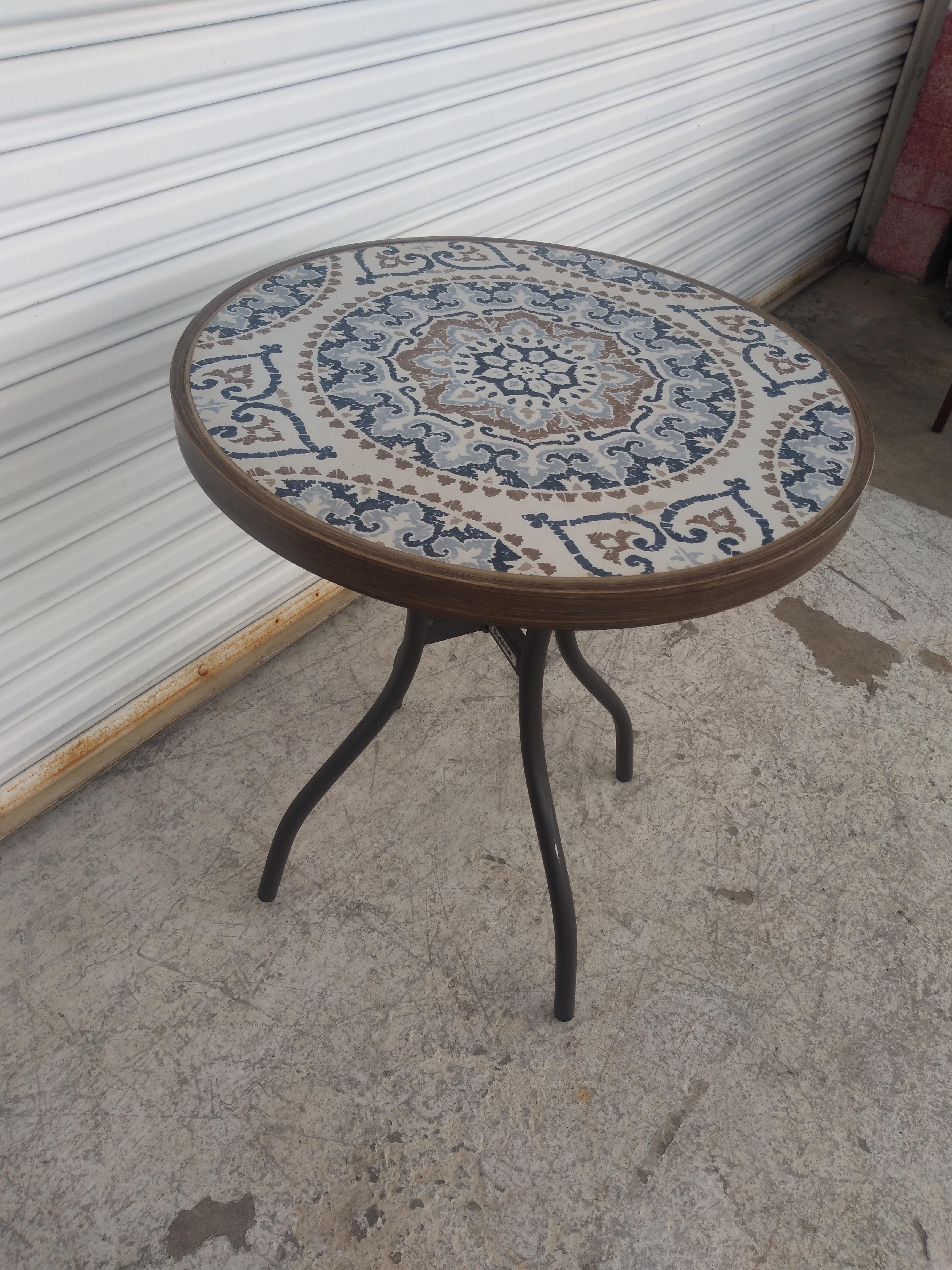 American Round Patio Tile Top Pedestal Table by Stylewell