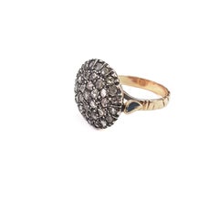 21st Century 9 Karat Rose Gold and Diamond Round Cesellato Cocktail Ring