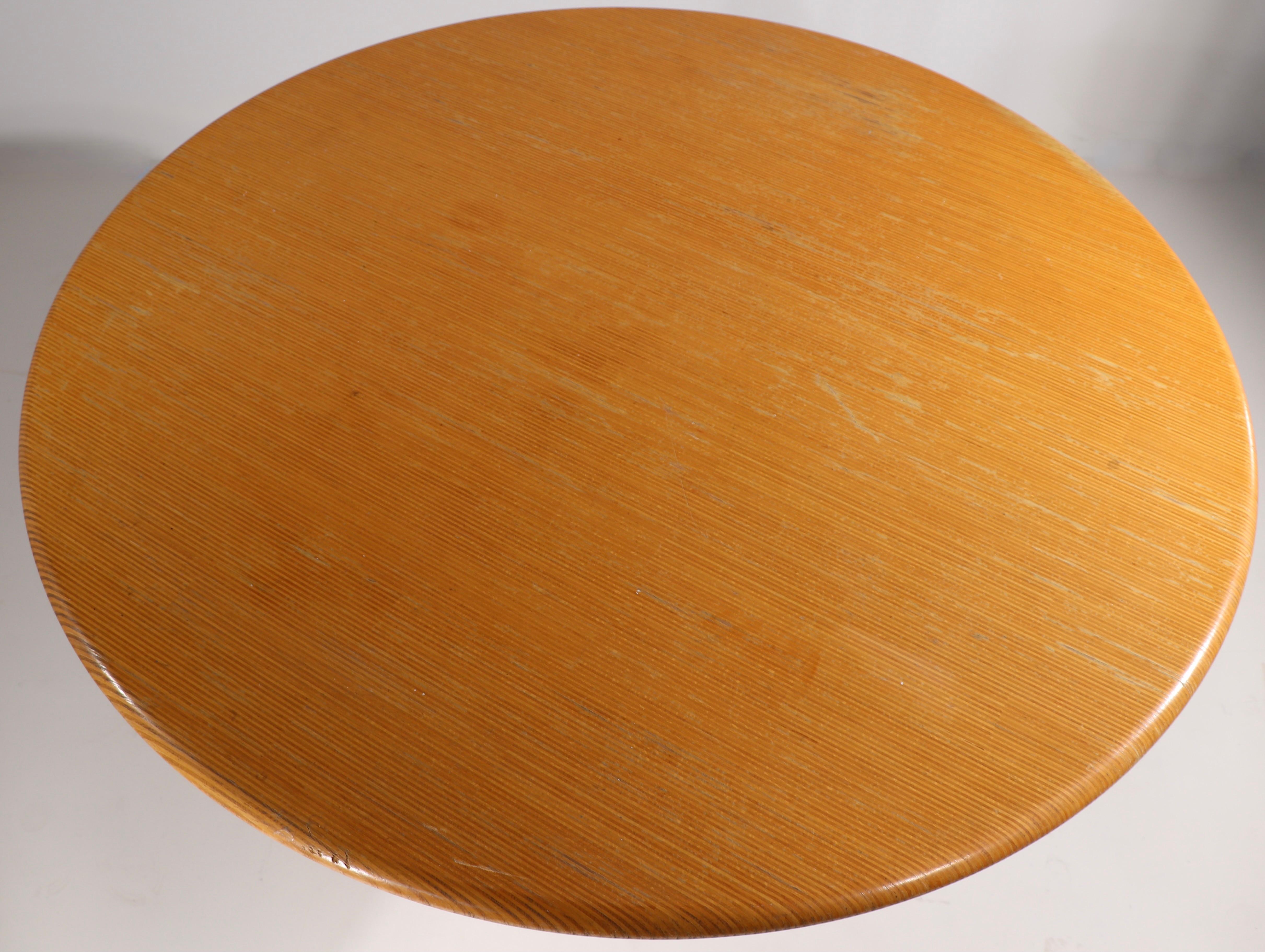 20th Century Round Pedestal Dining Table by Helmut Lubke
