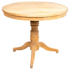 Round Pedestal End Table