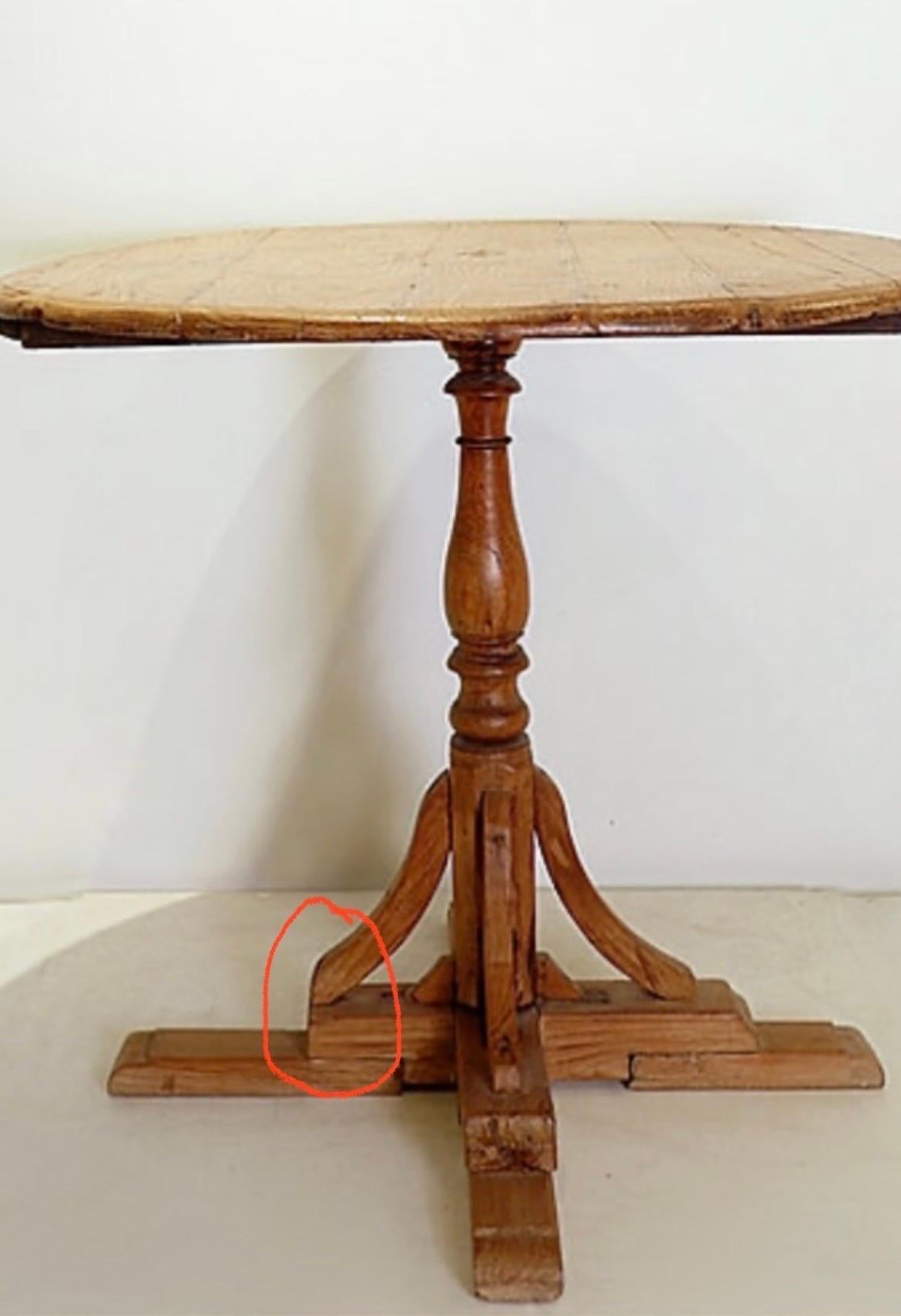 Mesa redonda con pedestal Ø 95cm en venta 6