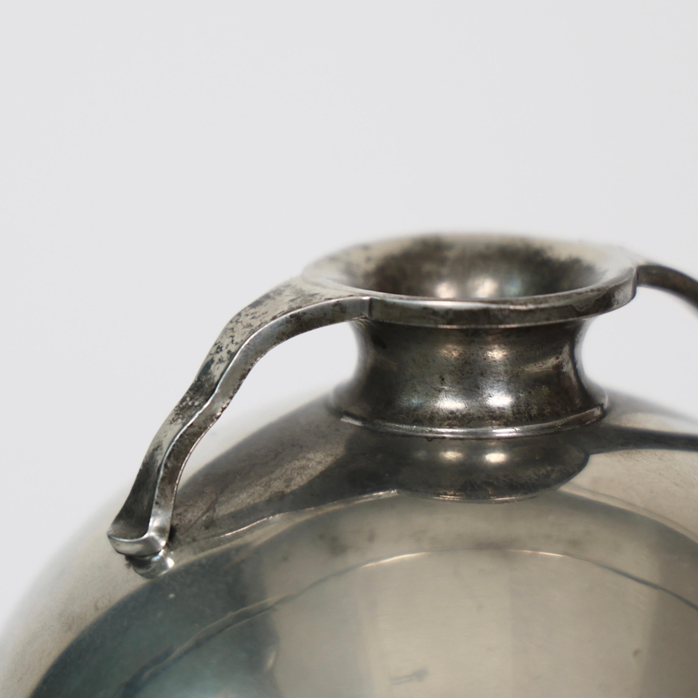 Round Pewter Vase by Just Andersen, 1930s, Denmark For Sale 1