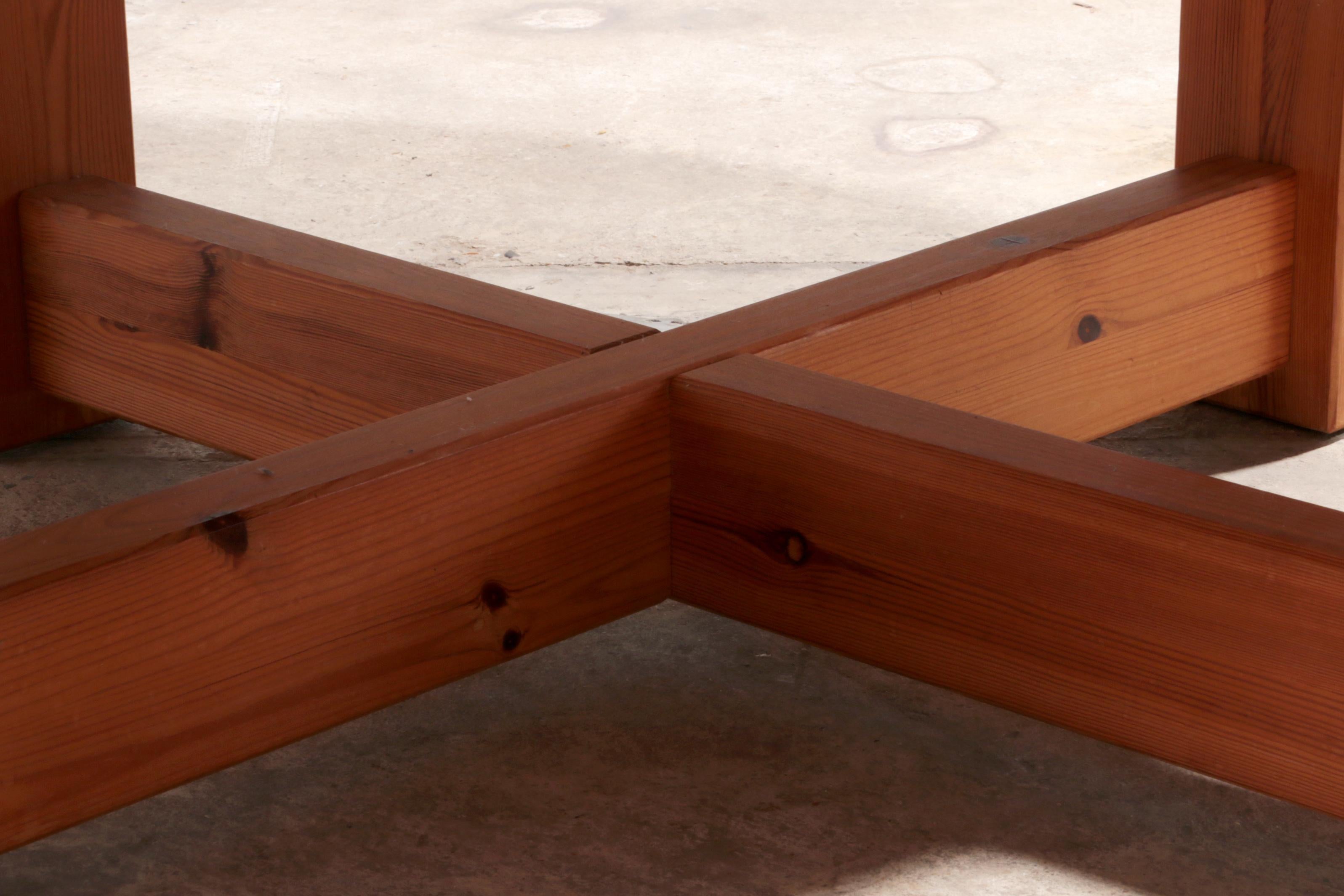 Table basse ronde scandinave 1970 en vente 3