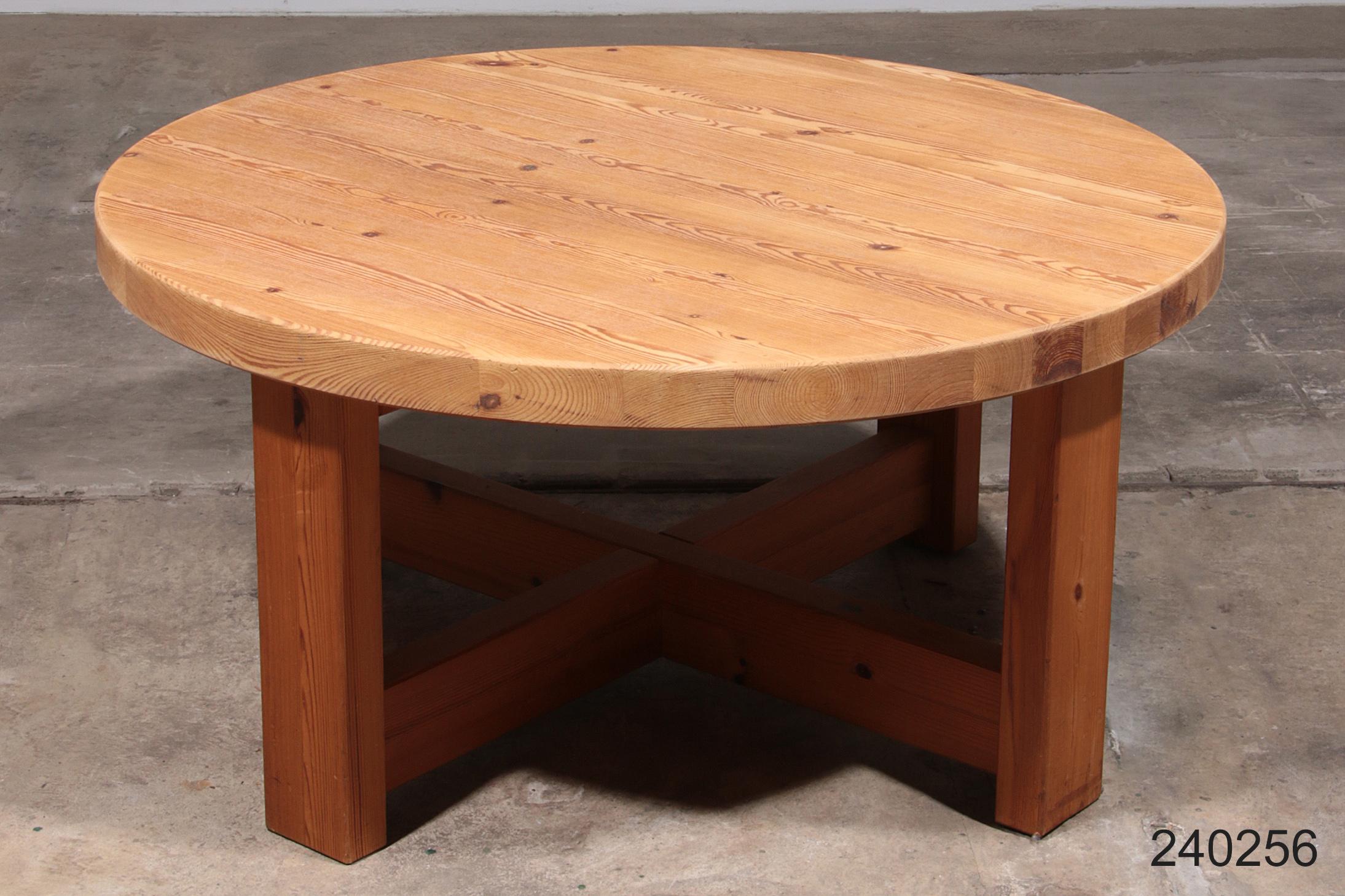 Table basse ronde scandinave 1970 en vente 4