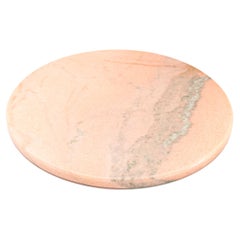 Round Pink Marble Cheese Plate