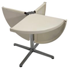 Round Plana Folding Table by Giancarlo Piretti for Castelli, 1970s