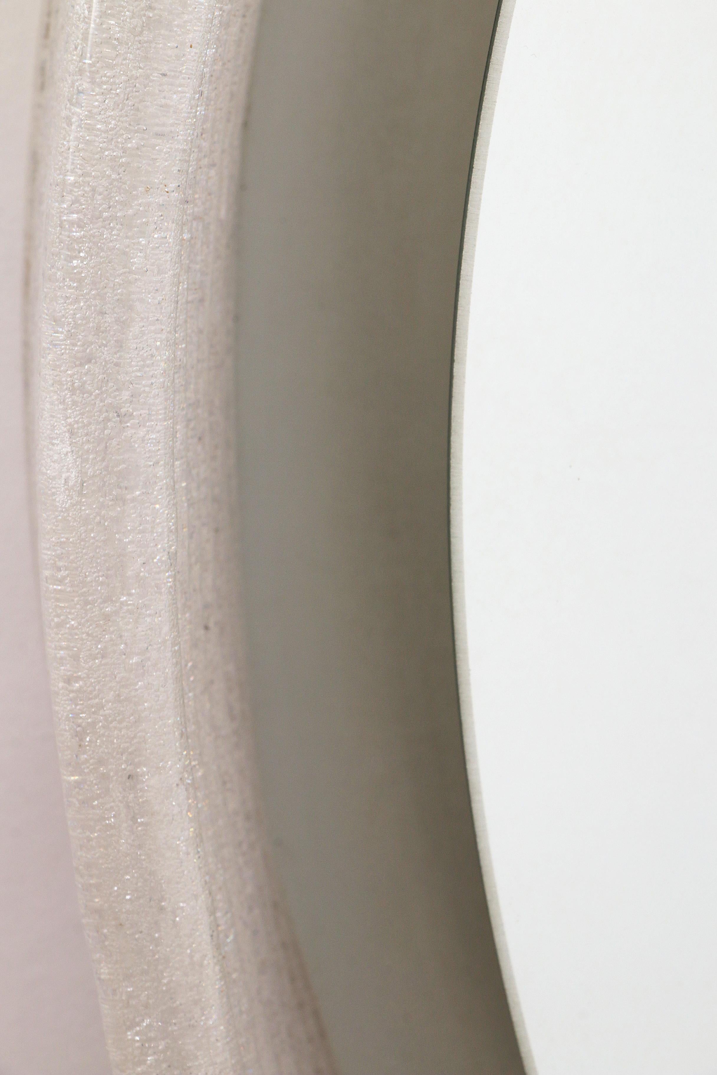 Specchio da bagno rotondo in plexiglass di Hillebrand in vendita 5
