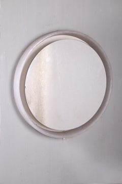 Specchio da bagno rotondo in plexiglass di Hillebrand