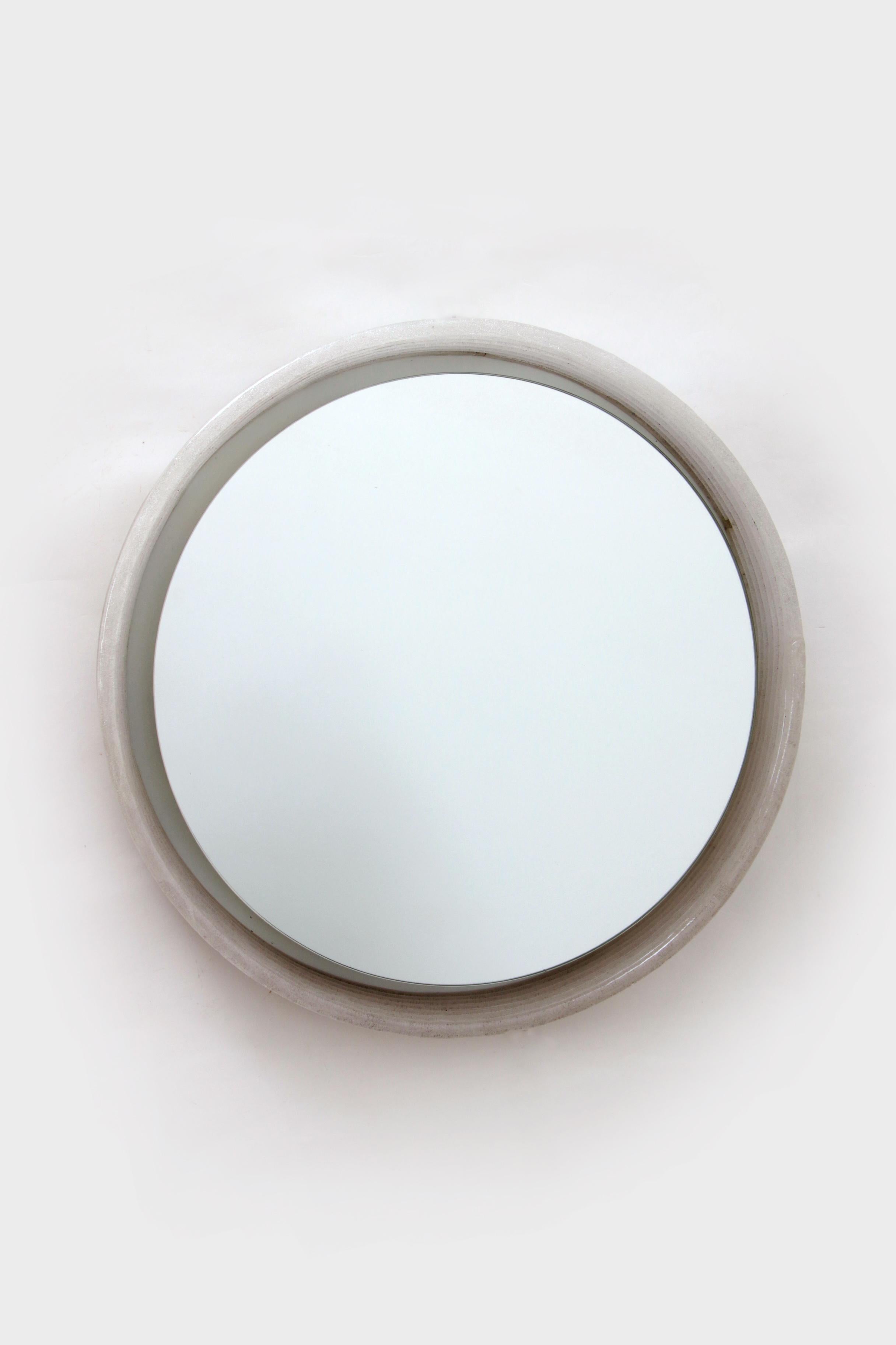 Specchio da bagno rotondo in plexiglass di Hillebrand in vendita 1
