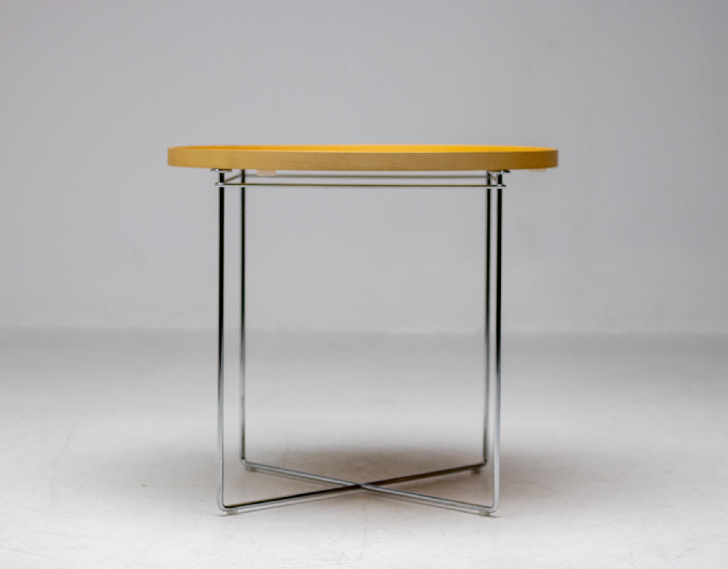 Dutch Round Plywood Tray Table For Sale