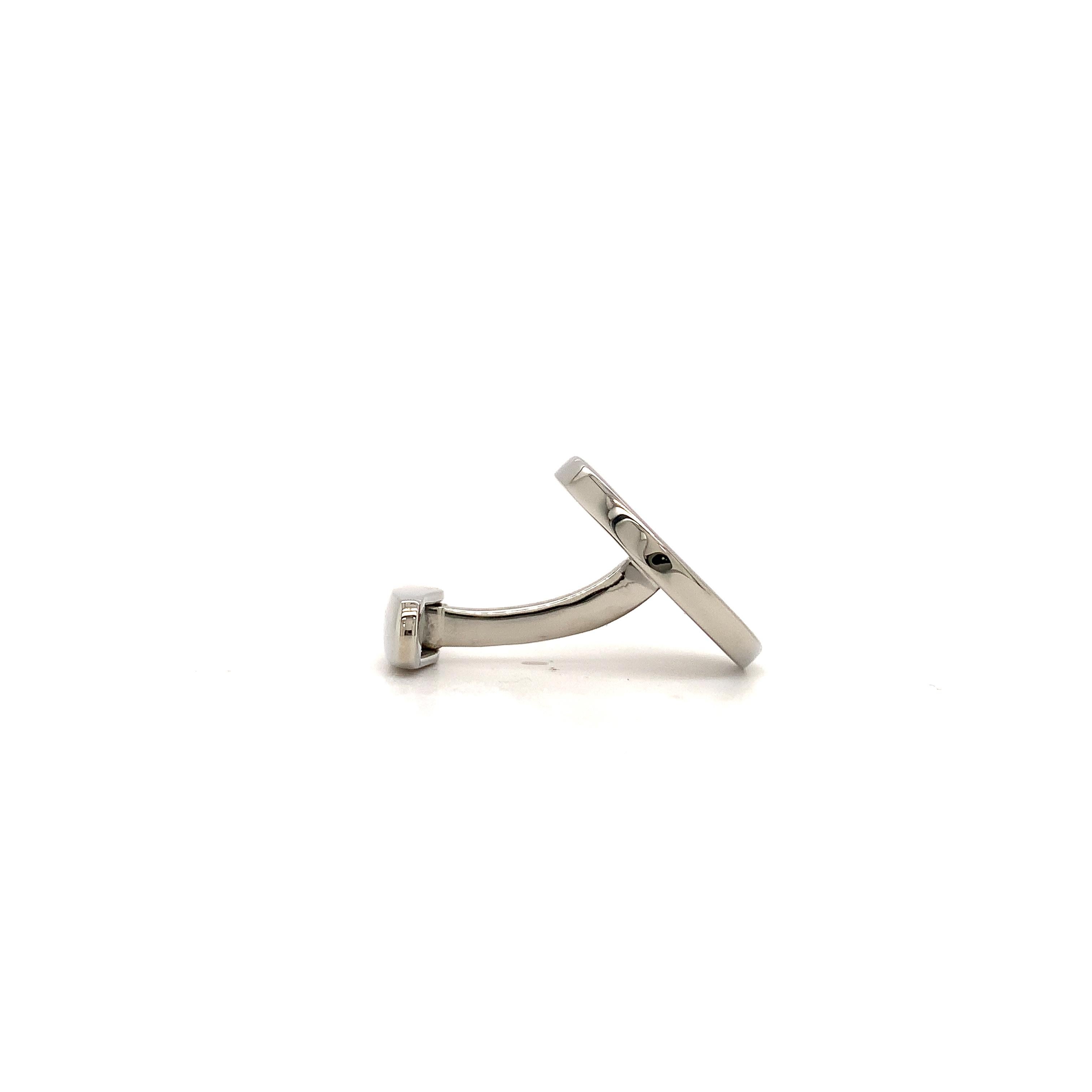 Gemelos redondos pulidos Acero inoxidable Achat Ø aprox. 19 mm Contemporáneo en venta