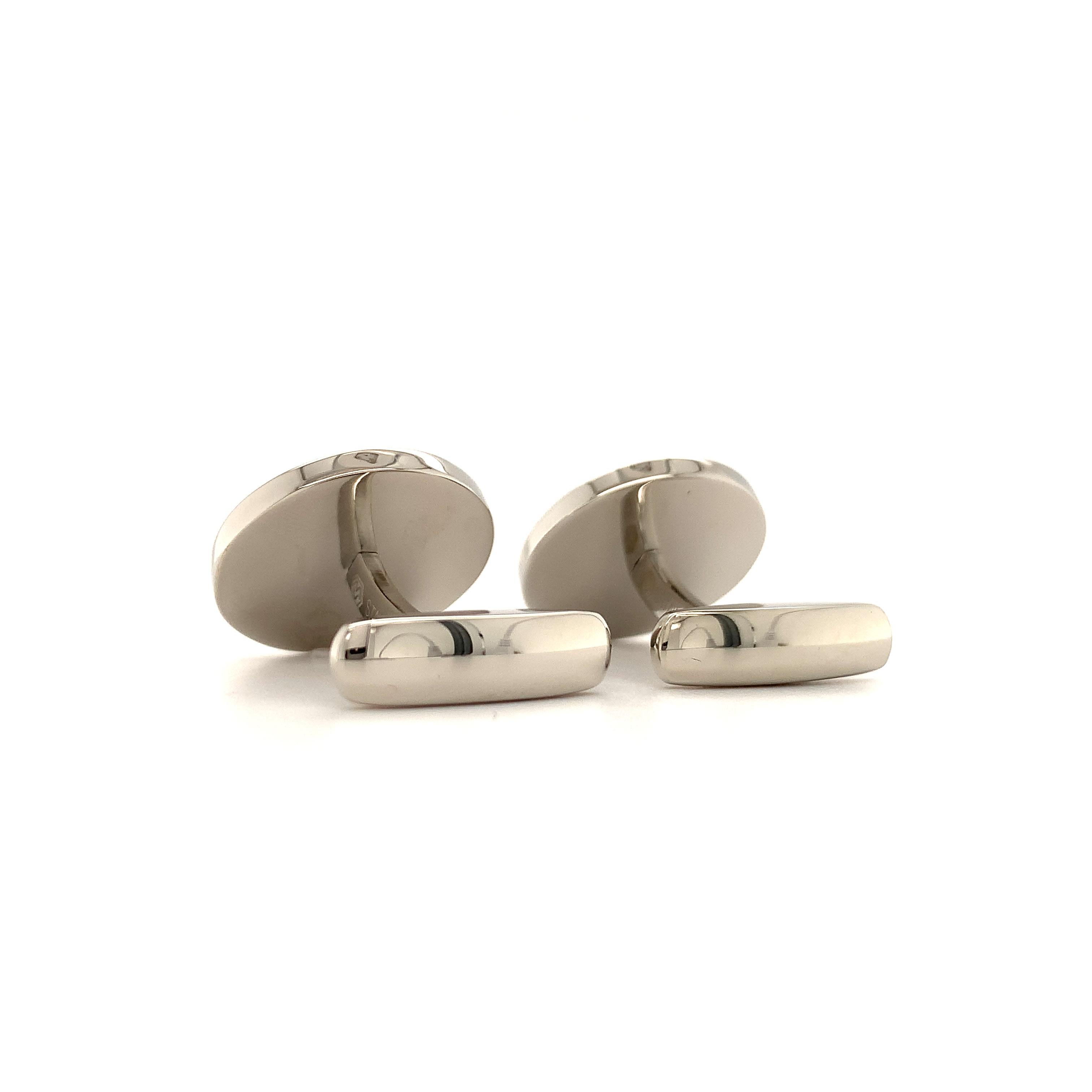 De los hombres Gemelos redondos pulidos Acero inoxidable Achat Ø aprox. 19 mm en venta