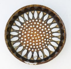 Round Porcelain Bowl Flower- Sylvia Leuchovius - Rörstrand - 1970s