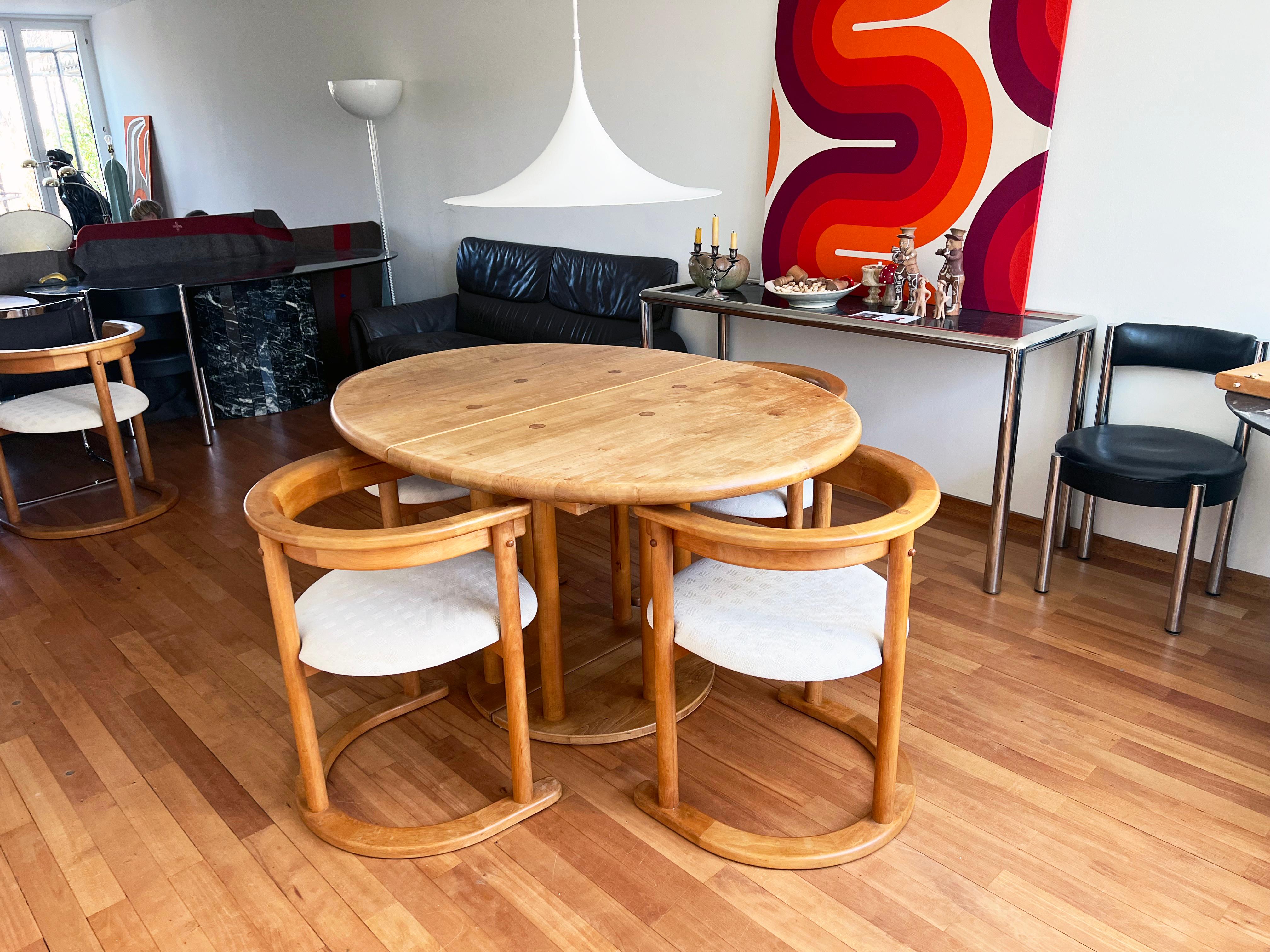 mcm round dining table