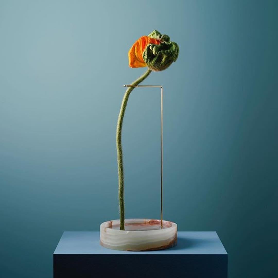 Round Posture Marble Vase, Carl Kleiner In New Condition In Geneve, CH