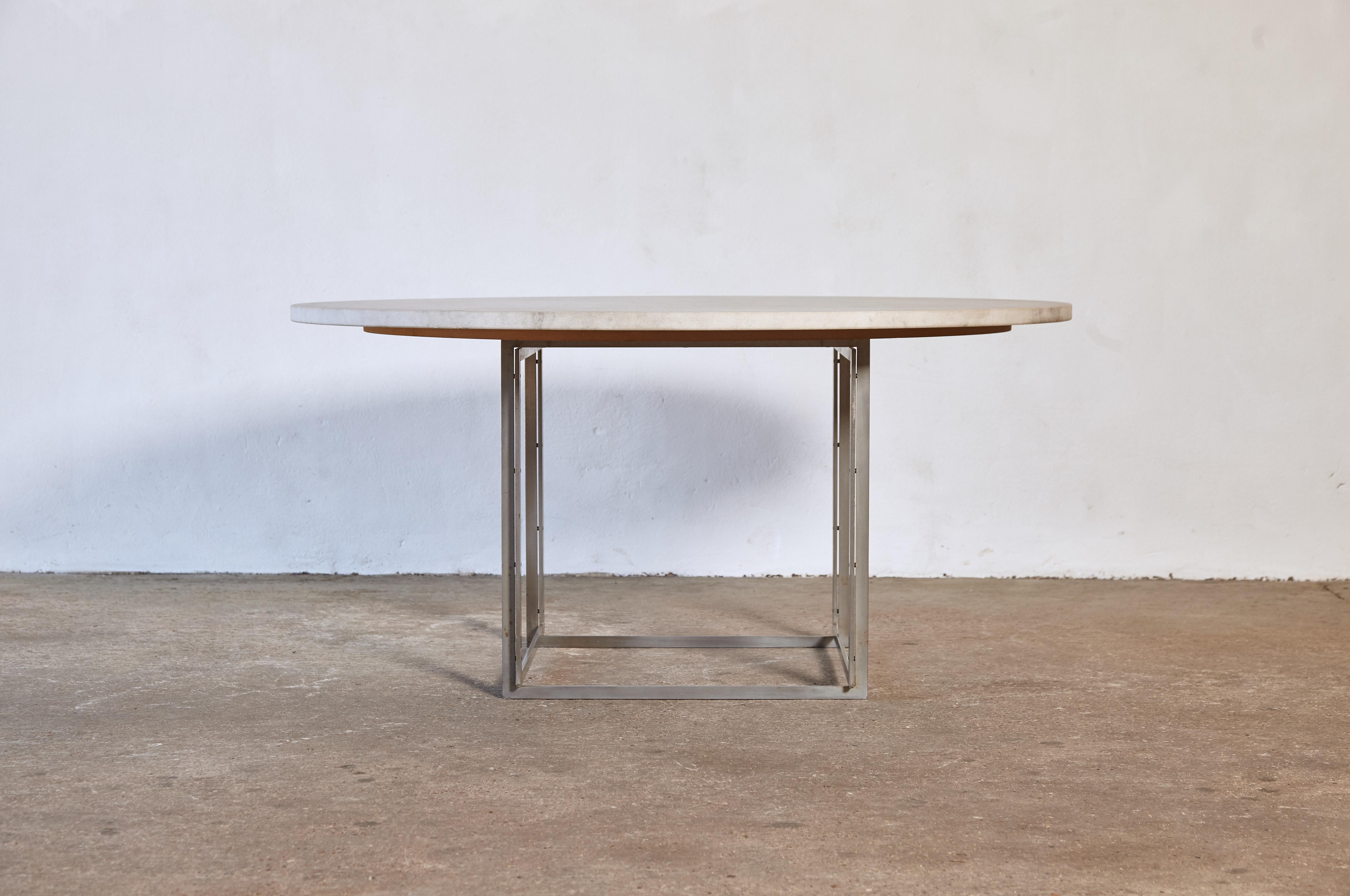 Table de salle à manger / d'entrée Poul Kjaerholm PK-54 par E. Kold Christensen, Danemark, années 1960 en vente 8